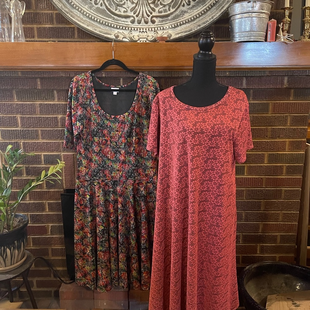 2 LuLaRoe dresses size 3X